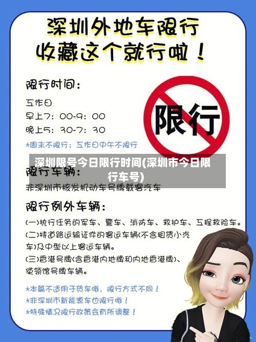 深圳限号今日限行时间(深圳市今日限行车号)