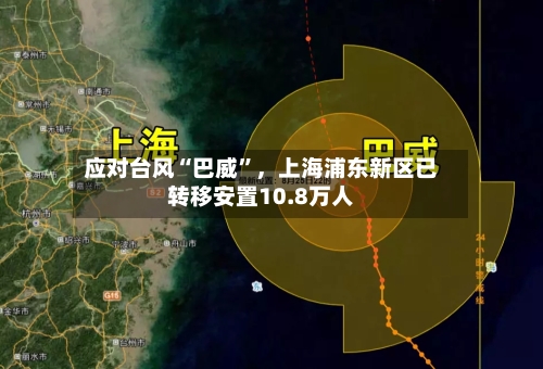 应对台风“巴威”,上海浦东新区已转移安置10.8万人