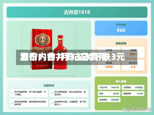酒价内参7月13日费用
发布:古井贡古20下跌3元-第1张图片