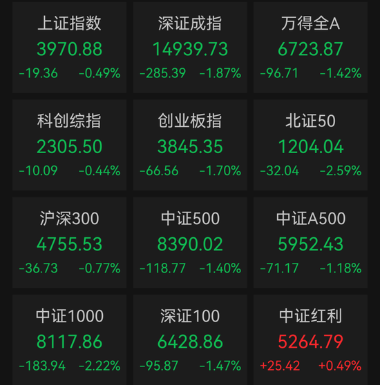 A股创业板指跌1.7%!算力概念活跃